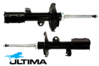 PAIR OF ULTIMA FRONT GAS SHOCK ABSORBERS FOR TOYOTA COROLLA ZZE123R 2ZZ-GE 1.8 I4 FOR SPORTIVO MODEL