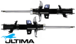PAIR OF ULTIMA FRONT GAS SHOCK ABSORBERS TO SUIT MAZDA2 DE ZY 1.5L I4