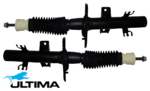 2 X ULTIMA FRONT GAS SHOCK ABSORBER TO SUIT VOLKSWAGEN CARAVELLE T5 AXE BNZ BPC TURBO DIESEL 2.5L I5