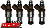 SET OF 4 MACE FUEL INJECTORS TO SUIT TOYOTA HILUX SURF RZN180R RZN185R RZN210R RZN215R 3RZ-FE 2.7 I4