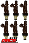 Go to product SET OF 6 MACE FUEL INJECTORS TO SUIT TOYOTA HILUX SURF VZN180R VZN185R 5VZ-FE 3.4L V6