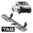 TAG HD 3-PIECE DESIGN TOW BAR KIT FOR TOYOTA HIACE GDH320R 1GD-FTV 2.8 I4 FACELIFT MODELS 08/2025 ON