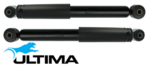 PAIR OF ULTIMA REAR GAS SHOCK ABSORBERS TO SUIT OPEL ASTRA AH H Z18XE 1.8L I4 WAGON ONLY