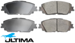 ULTIMA FRONT BRAKE PAD SET TO SUIT TOYOTA COROLLA MXGA10R M20A-FXS 2.0L I4