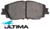 ULTIMA FRONT BRAKE PAD SET TO SUIT TOYOTA RAV4 AXAH52R A25A-FXS 2.5L I4 EXCEPT HYBRID MODEL