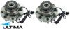 2 X ULTIMA FRONT WHEEL HUB & BEARING ASSEMBLY FOR FORD F-250 RM OHV 4.2L I6 FOR 4WD DUAL REAR WHEELS