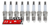 SET OF 8 MACE SPARK PLUGS TO SUIT LEXUS LS600H UVF45R 2UR-FSE 5.0L V8