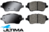 ULTIMA FRONT CERAMIC BRAKE PAD SET TO SUIT FORD FIESTA WZ M1JE TURBO 1.0L I3