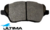 ULTIMA FRONT CERAMIC BRAKE PAD SET TO SUIT FORD FIESTA WZ M1JE TURBO 1.0L I3