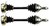 PAIR OF FRONT CV DRIVE SHAFTS TO SUIT TOYOTA WINDOM MCV20R 1MZ-FE 3.0L V6