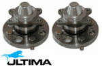 2 X ULTIMA REAR WHEEL HUB AND BEARING ASSEMBLY TO SUIT KIA RIO JB G4ED G4EE 1.4L 1.6L I4 WITHOUT ABS