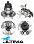 2 X ULTIMA REAR WHEEL HUB AND BEARING ASSEMBLY TO SUIT KIA RIO JB G4ED G4EE 1.4L 1.6L I4 WITH ABS