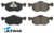 ULTIMA FRONT CERAMIC BRAKE PAD SET TO SUIT FORD ESCAPE ZC ZD L3 2.3L I4 REAR DRUM MODEL
