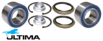 2 X ULTIMA FRONT WHEEL BEARING KIT TO SUIT MAZDA 323 BJ ZM FP-DE FS-DE 1.6L 1.8L 2.0L I4