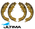 ULTIMA REAR BRAKE SHOE SET TO SUIT TOYOTA HIACE KDH221R 1KD-FTV TURBO DIESEL 3.0L I4