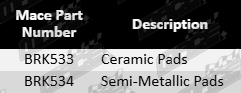 Ultima rear brake pad set to suit Volvo V50 B5254T3 B5254T7 2.5L Turbo I5