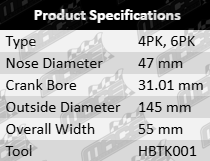 Powerbond OEM replacement harmonic balancer for Holden Apollo JM JP with 3VZ-FE 3.0L V6 engine