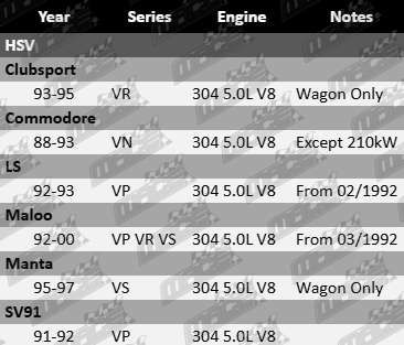 2x Ultima rear wheel bearing kit components for HSV VN VP VR VS Commodore 304 5.0L V8