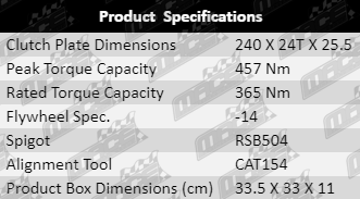 Clutch-Kits-Rodeo-CLK466-Product-Specification-Table