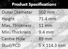 Brake-Rotor-Sorento-BRK478-Poduct-Specifications