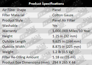 AF620_Product_Specifications