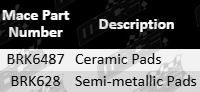 High performance Ultima semi-metallic front brake pad set for Holden VN to VS Commodore Buick Ecotec 3.8L engines