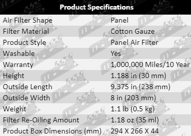 Air-Filter-Range_Rover-AF840-Specification_Table