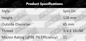 Fuel-Filter-Landcruiser-FF503-Specification-Table