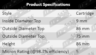 Fuel-Filter-D-Max-FF4102-Specification_Table