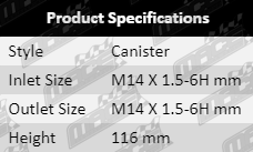 Fuel-Filter-Optima-FF668-Product-Specifications