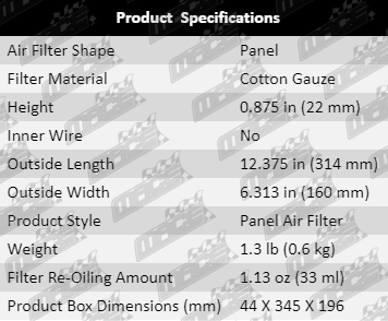 Air-Filter-Celica-AF4118-Product-Specification-updated