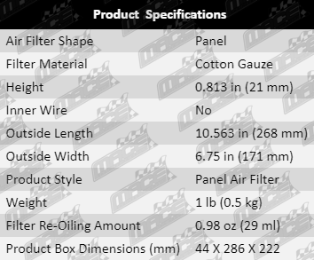 Air-Filter-Nova-AF4131-Specifications_Table