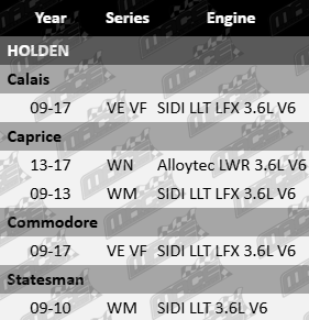 Enginetech piston set of 6 to suit Holden Alloytec SIDI LWR LLT LFX 3.6L V6