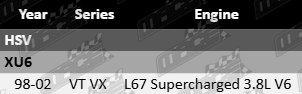 Redback 2.5-inch Catback Exhaust System for HSV XU6 VT VX L67 Supercharged 3.8L V6 – Performance Upgrade