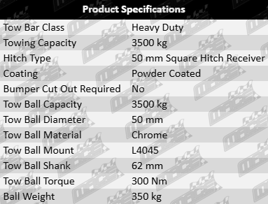 tag-heavy-duty-tow-bar-volkswagen-amarok-nf-dxva-dxkb-dxka-2.0l-2.3l-i4-styleside-ps