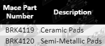 Ultima rear brake pad set for Mazda DK, KE, PE, PY, S5-DPTS, SH-VPTS with 1.5L to 2.5L I4 engines and twin turbo diesel variants