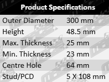 "Front vented disc brake rotors to suit Ford vehicles with M8MA, M9MA, T8MA, T8MB, TXMA, TXDB, A0DA, MGDA, PNDA, D4204T, JQMA, JTMA, TPMB engines, compatible with 1.5L, 1.6L, and 2.0L inline-I4