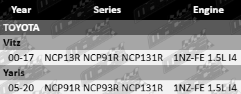 Dayco Timing Chain Kit to Suit Toyota NCP13R NCP91R NCP131R with 1NZ-FE 1.5L I4 Engine