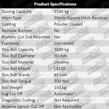 TAG Heavy Duty Tow Bar and Digital Wiring Kit for Toyota RAV4 ASA44R ZSA42R ALA49R - Fits 2.0L 2.2L 2.5L I4 Engines