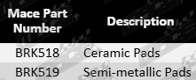"ULTIMA ceramic front brake pads suitable for Mazda BT-50 UP UR 3.2L P5AT turbo diesel"