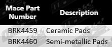 Ultima front ceramic semi-metallic brake pad set for Isuzu Fargo E24 QD32 3.2L I4 (12/1999–05/2001)