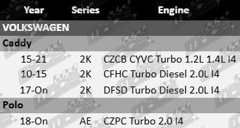 Ultima rear ceramic brake pad set to suit Volkswagen 2K AE CZCB CYVC CFHC DFSD CZPC turbo diesel 1.2L 1.4L 2.0L I4