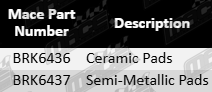 Ultima Rear Ceramic Brake Pad Set for Mercedes-Benz 318CDI 319CDI OM642.992 OM642.896 Turbo Diesel 3.0L V6