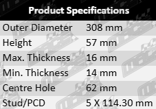 ULTIMA vented rear disc brake rotor set to suit Suzuki M16A J24B F9Q 1.6L 1.9L 2.4L I4 Turbo Diesel – high-performance replacement for reliable braking