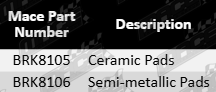 ULTIMA front ceramic brake pad set for Volkswagen Touareg 7L 7P AXQ BAR CKDA V8 turbo diesel 4.1L 4.2L