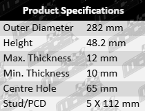 ULTIMA Rear Solid Disc Brake Rotor Set for Volkswagen models with CBAA, CBAB, CFFA, CFFB, CFGC, CLJA, DFHA, DTUA, and CXDA engine codes – fits 1.2L, 1.4L, 1.6L, 1.8L, 1.9L, and 2.0L Inline-4 petrol and diesel variants – suitable for hatchback, sedan, and wagon body styles