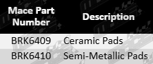 Ultima Rear Brake Pads for Mazda CX-9 TB CA 3.7L V6