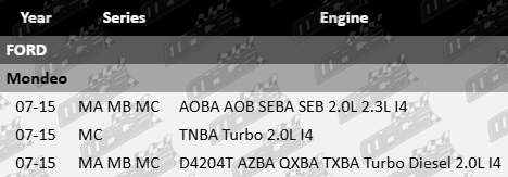 Ultima Front Ceramic Brake Pad Set for Ford Mondeo MA MB MC AOBA AOB SEBA SEB TNBA D4204T AZBA QXBA TXBA 2.0L 2.3L Inline 4 Engine