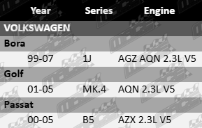 Ultima rear brake pad set for Volkswagen AGZ AQN AZX 2.3L V5