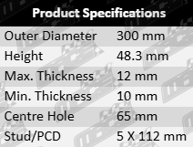 "ULTIMA rear solid disc brake rotors for Volkswagen MK.7 B8 AD1 CHHA CHHB CXDA CJXE CLHA DCYA DLBA DJHA DGCA DDYA CJSA CJXA 1.6L 1.8L 2.0L I4 models"